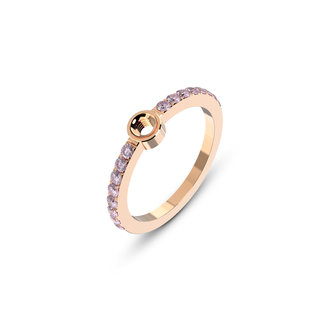 Melano Jewelry Twisted Tula Ring Pink - Rosékleurig