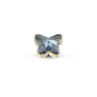 Melano Jewelry Twisted Butterfly Steentje Jeans Blue