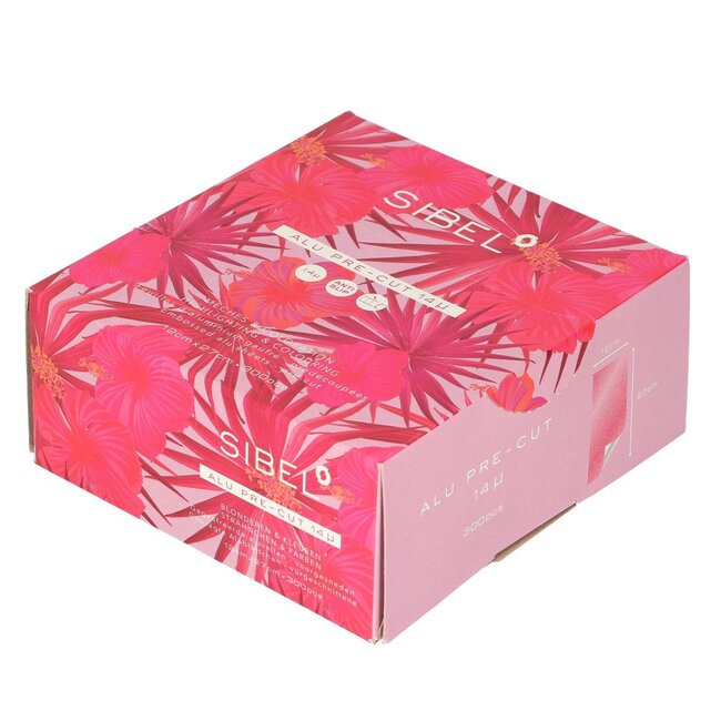 Sinelco Folie Aluminium Voorgesneden Hibiscus 27x12cm 14MU Embossed 300st.