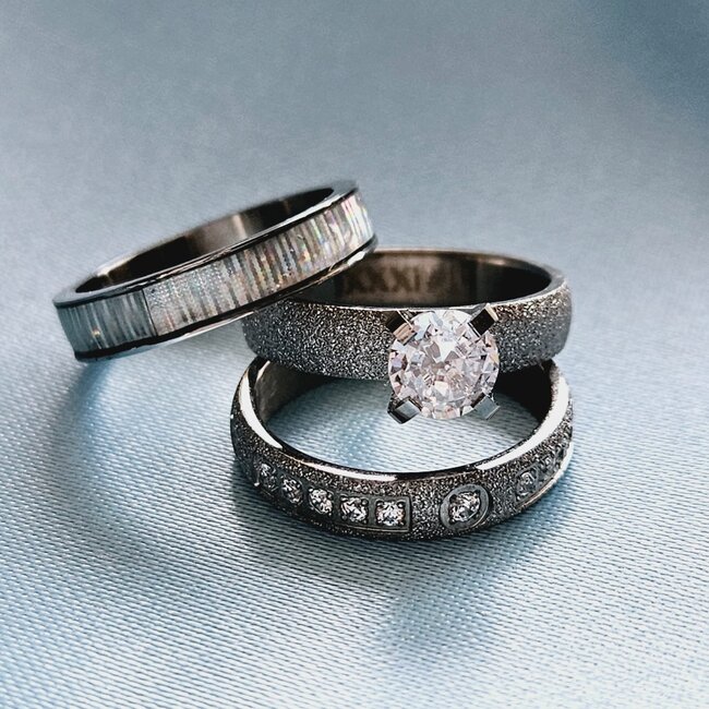 Vulringenset nr. 2 - Maat 15 XS - Zilverkleurig