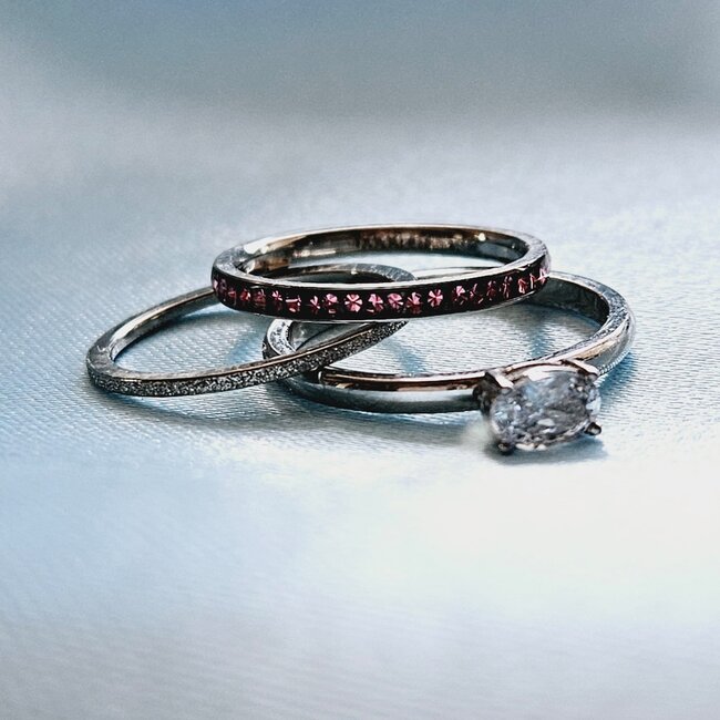 Vulringenset nr. 5 - Maat 15 XS - Zilverkleurig