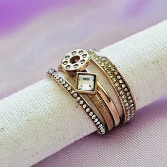 iXXXi jewellery Last Items SALE! Vulringenset Nr 83 - Maat 18 - Rosé goud