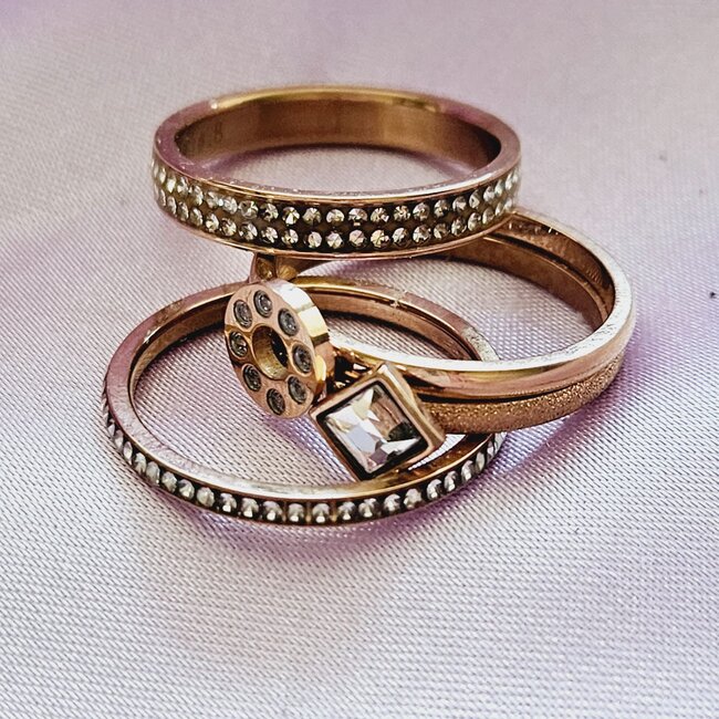 Vulringenset Nr 83 - Maat 18 - Rosé goud