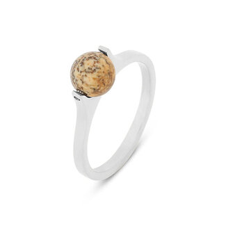 Melano Jewelry Friends Iggy Ring Picture Jasper - Zilverkleurig