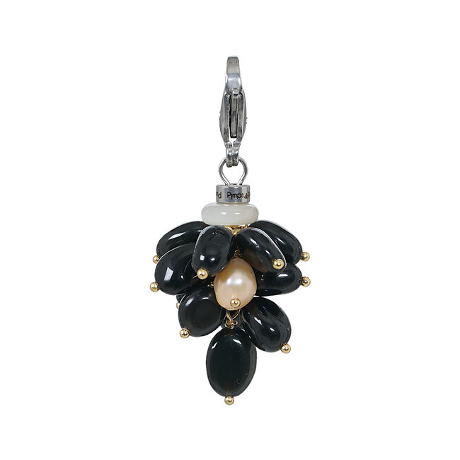 Ketting Edelsteen bedel Onyx zwart zilver Join Us