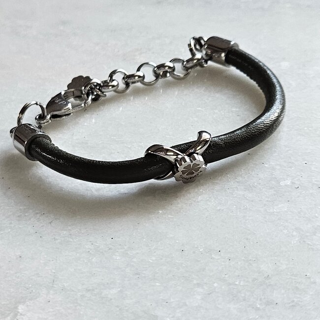 Leren  Armband Moesss Uno Style Bruin