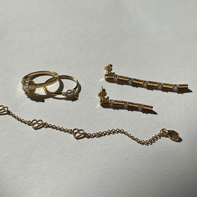 Oorbellen met stenen - 42470Y