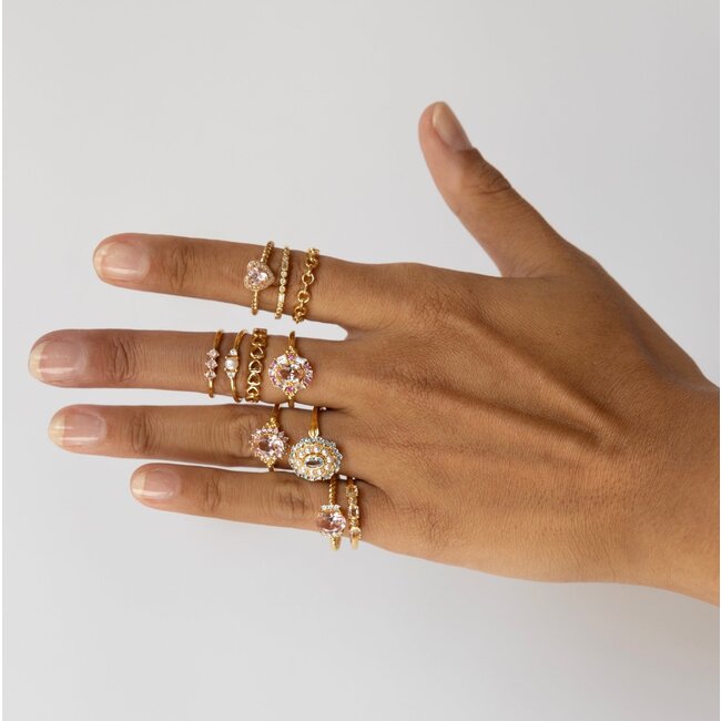 Ring met gekleurde stenen - 124113Y