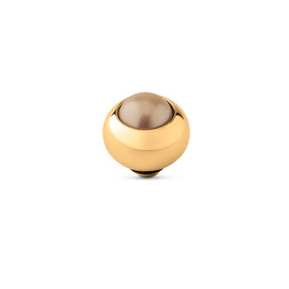 Melano Jewelry Twisted Dot Steentje - Bronze