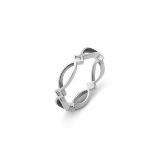 Melano Jewelry Friends Mia CZ Ring - Zilverkleurig