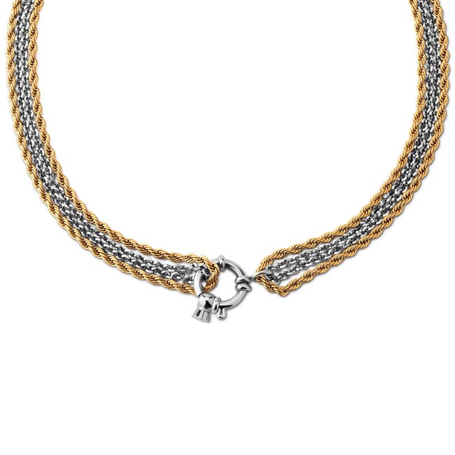 Melano Jewelry Friends Olivia Ketting (inclusief Twisted hanger) - Zilver- en goudkleurig