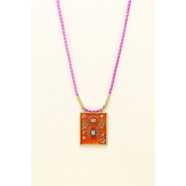 MyJewellery Mystic ketting met oranje bedel