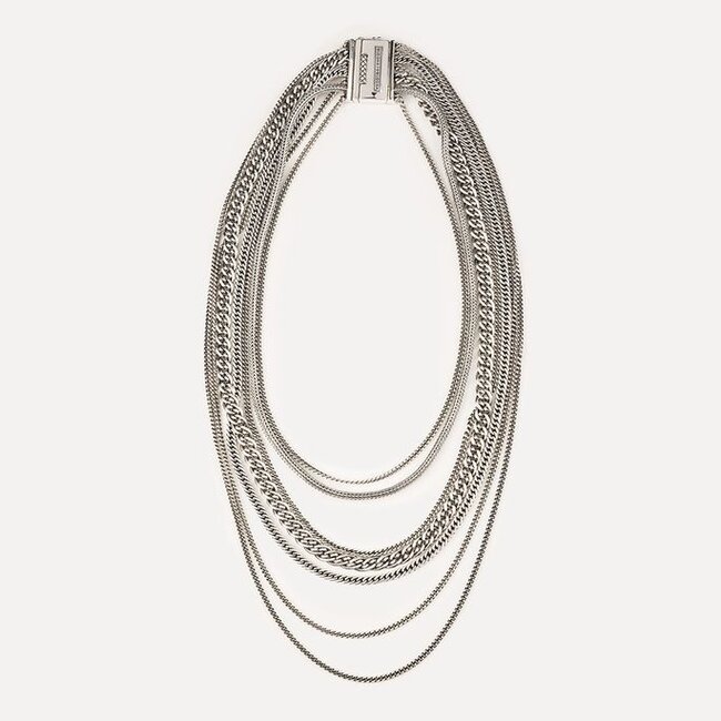 Ketting Nathalie Multi Chain Silver