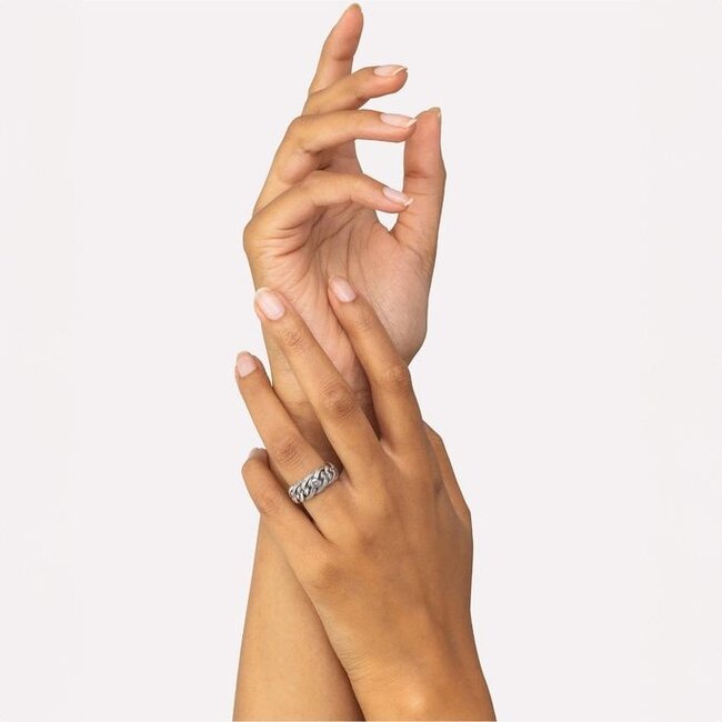 Ring Nathalie Small Texture Silver