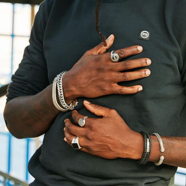 Armband Komang Leer Zwart