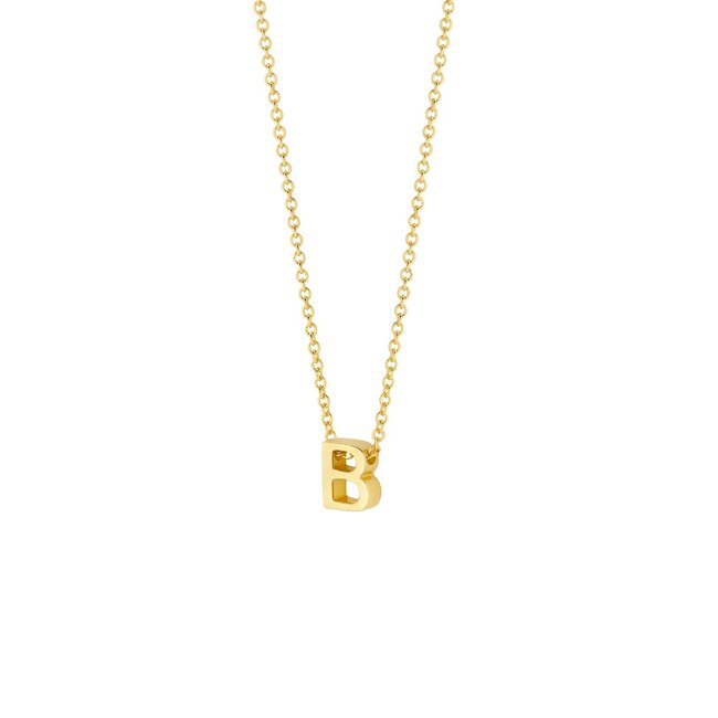 Collier 3155YGO - 14k Geel goud met letter