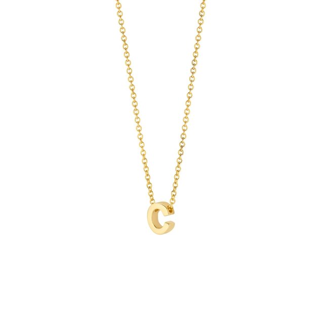 Collier 3155YGO - 14k Geel goud met letter