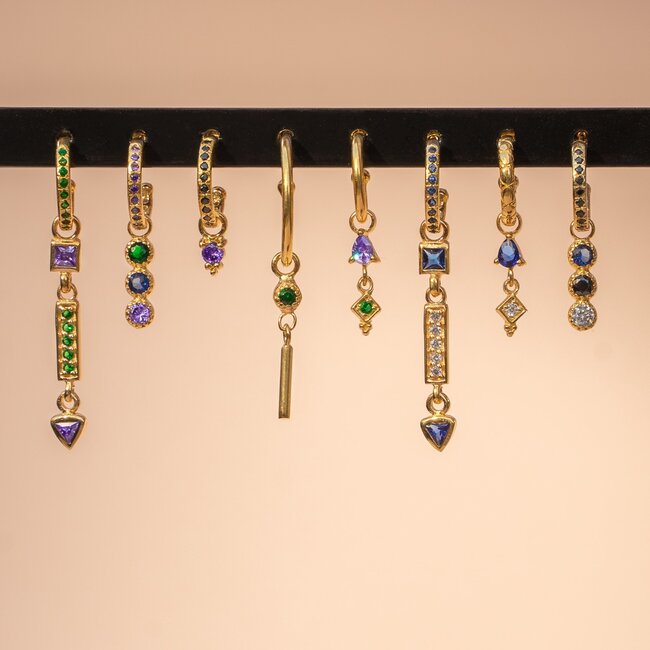 Night Sky Dangle - Gold plated sterling silver