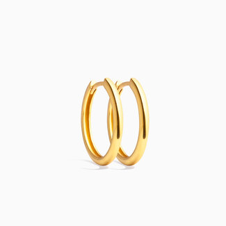Eline Rosina **Classic Hoops (20mm) - Gold plated sterling silver