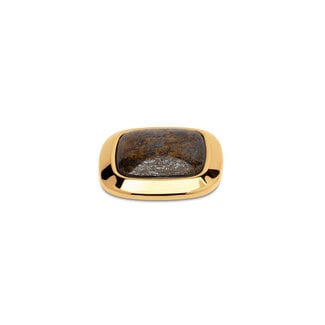 Melano Jewelry Kosmic Gem Square Steen Bronzite - Goudkleurig