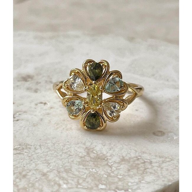 Ring met kleurstenen  - 124101Y