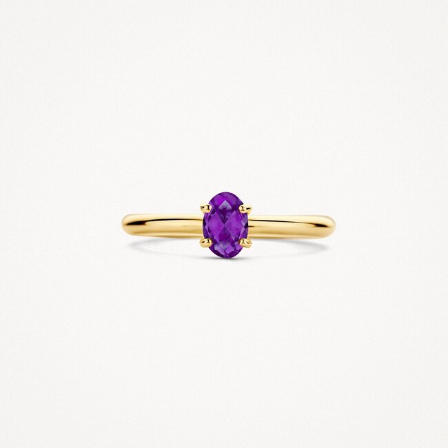 Ring 1242YAM - 14k Geelgoud met Amethyst