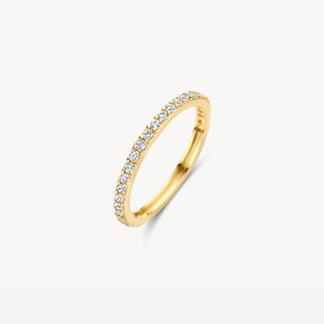 Ring 1244YZI - 14k Geelgoud met zirkonia