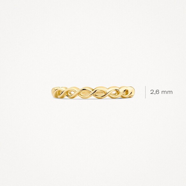 Ring 1245YGO - 14k Geelgoud