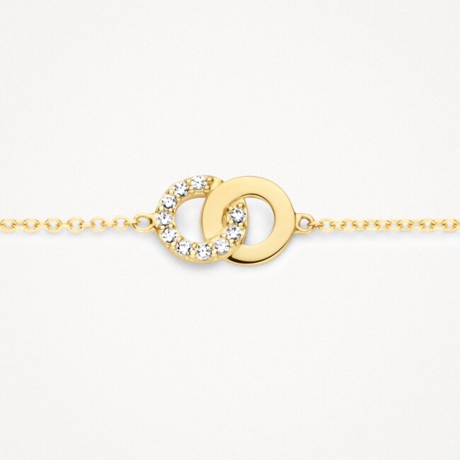Armband 2223YZI - 14k Geelgoud met zirkonia