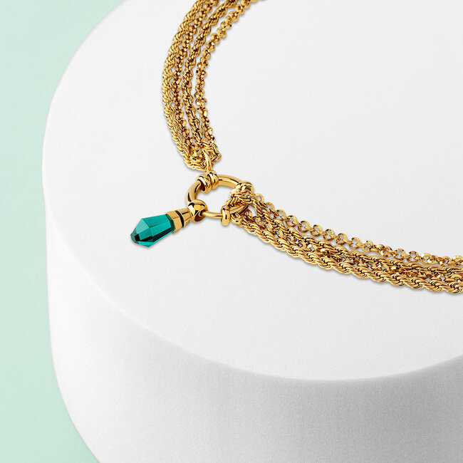 Friends & Twisted Dancing Leaves Ketting Set