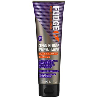 Fudge Clean Blonde Damage Rewind Violet-Toning Shampoo 250ml