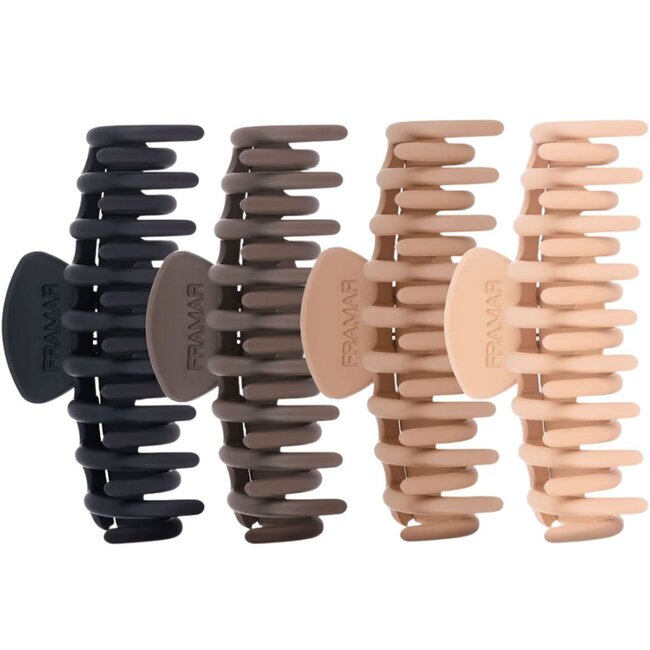 Claw Clips Neutral 4st.