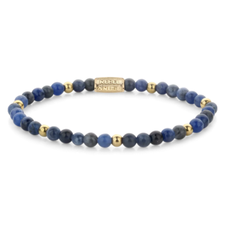 Rebel en Rose Midnight Blue - 4mm - Gold plated