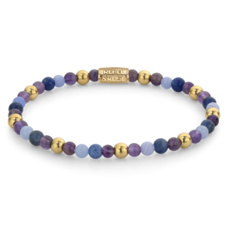 Rebel en Rose Are Violets Blue? - 4mm - 18 ct yellow gold plated