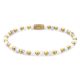 Rebel en Rose Mix Virgin White Gold plated - 4mm