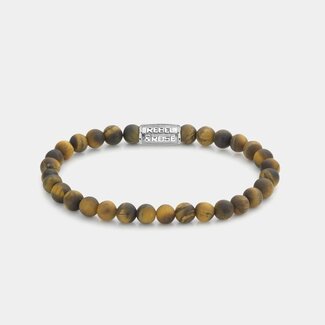 Rebel en Rose Armband Matt Tiger Lily - 6mm