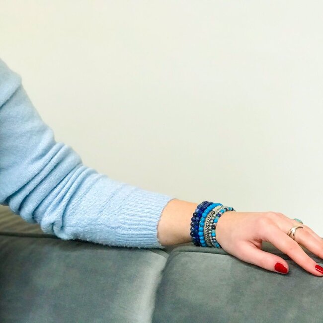 Armband Blue Summer Vibes 4mm