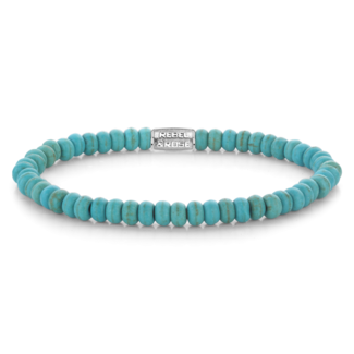 Rebel en Rose Turquoise Round Slices 4mm