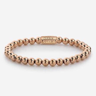 Rebel & Rose Armband Rose Gold Only - 6mm