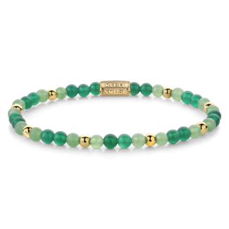 Rebel en Rose Green Morning Vibes - 4mm - Gold plated