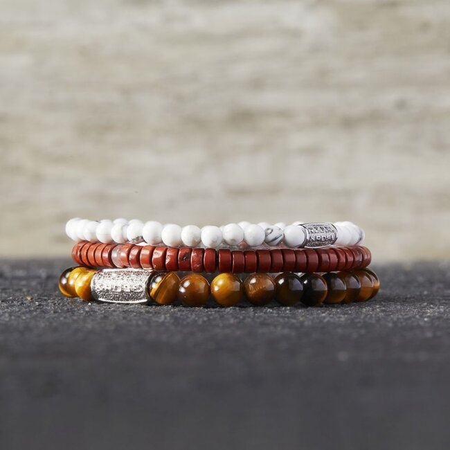 Armband Slices - Red Jazz - 4mm