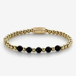 Rebel en Rose Yellow Gold meets Black Madonna - 6mm