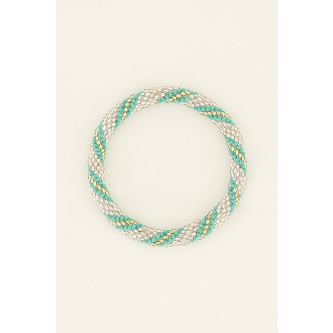 Armband met multikleur kralen