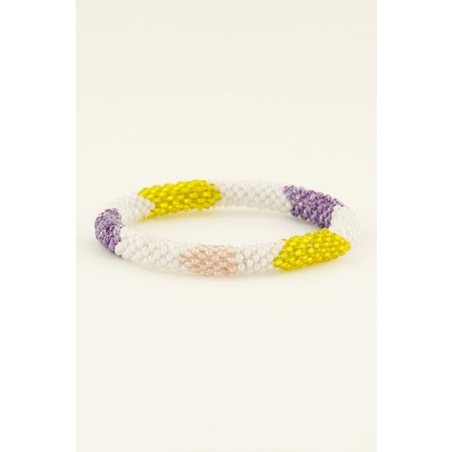 Armband met multikleur kralen