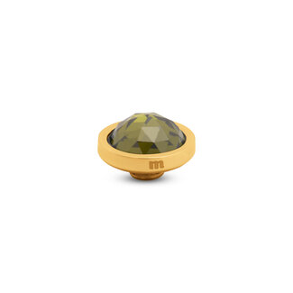 Melano Jewelry Vivid Facet CZ  Steentje Olive