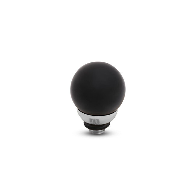 Twisted Gemstone Ball Steentje Onyx 8mm