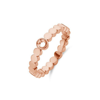 Melano Jewelry Twisted Wave Ring - Rosékleurig