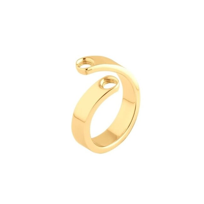 Vivid Violet Ring - Goudkleurig