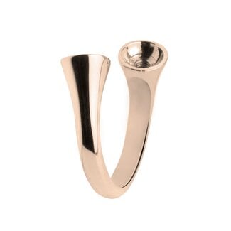 Melano Jewelry Twisted Tulip Ring - Rosékleurig