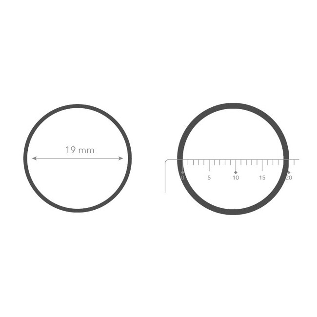 Basisring 8mm - Matzilver